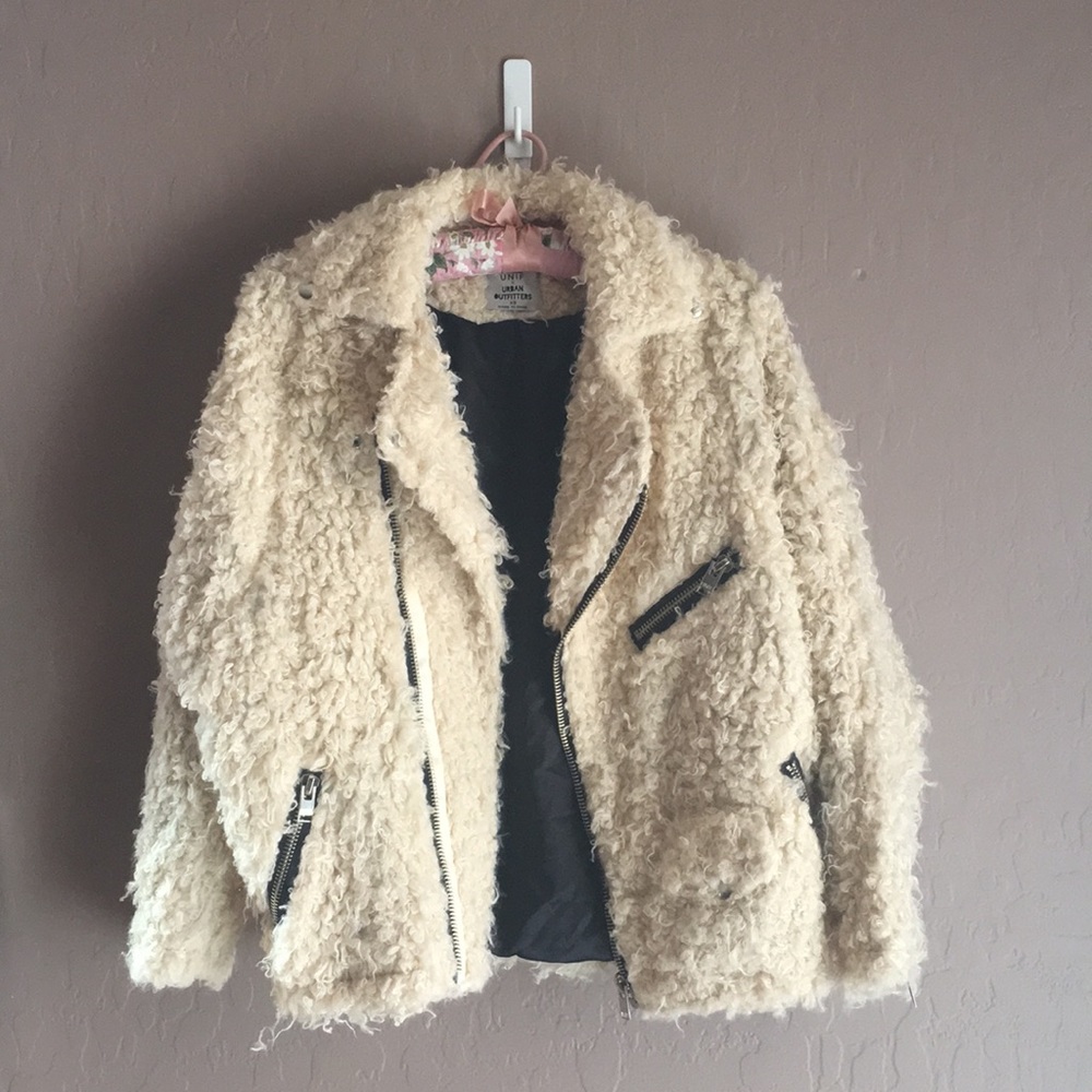 Unif x Urban Outfitters Sherpa Moto Jacket